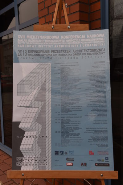 plakat Definiowania Przestrzeni Architektonicznej